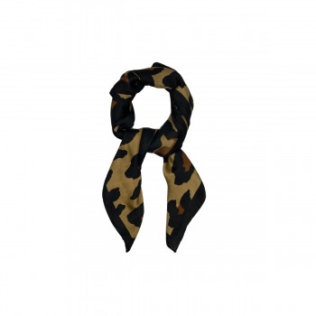 XALE ANIMAL PRINT BROWN E BLACK 100% POLIESTER 70 X 70 CM