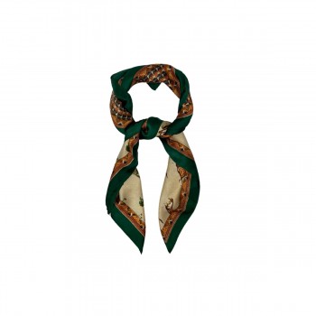 XALE ESTAMPADO HORSE  100% POLIESTER 70 X 70 CM