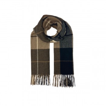 XALE 100%  POLIESTER  XADREZ BROWN E BLACK 180 X 70 CM