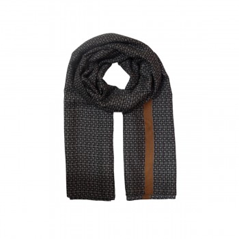 XALE 100%  POLIESTER BRIANA GEOMETRICO COFFEE 180X90 CM