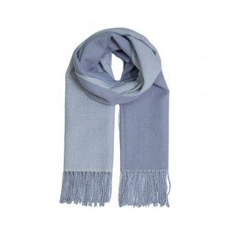 XALE 100% ACRILICO LAUREN DUPLA FACE BLUE/GRAY 180 X 65 CM